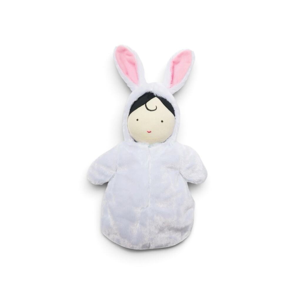 Orange Stripes Manhattan Toy Baby Bunny Doll Lovey Plush Rabbit Snuggle Sack